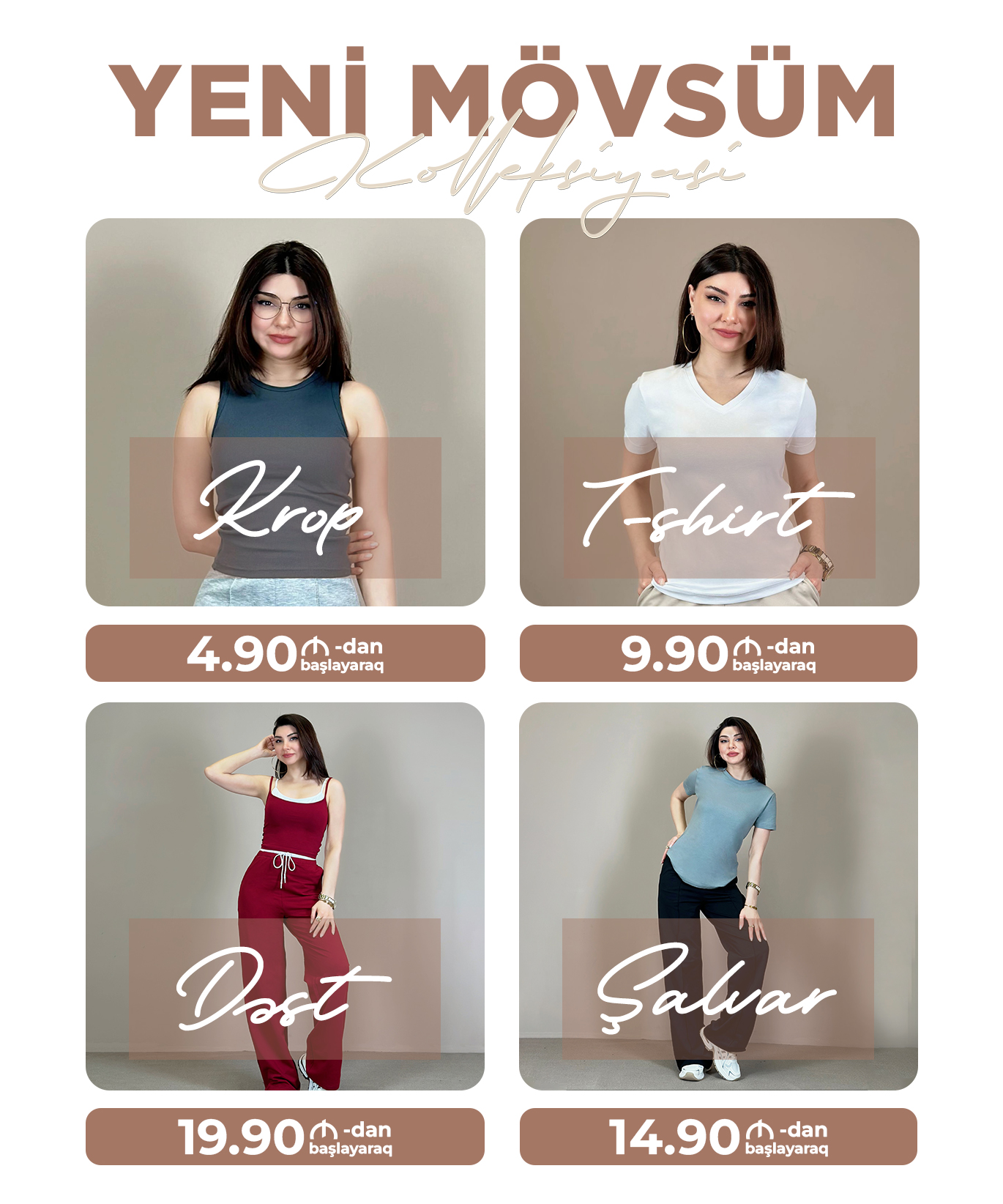 Yeni Movsum – Yeni Terz! Kolleksiyamiz Artiq Satisda